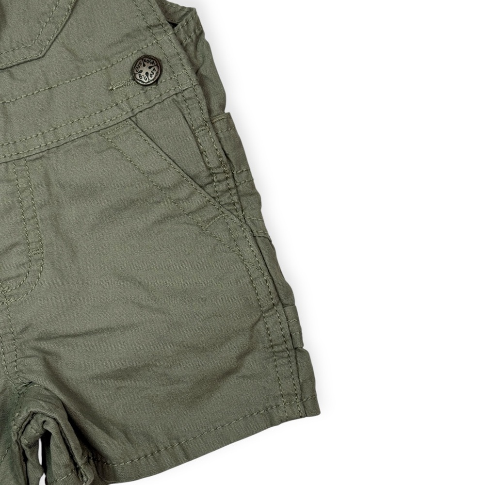 Oshkosh Baby Boy Overall Shorts in Green - Picture 4 of 11